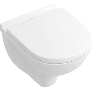 Villeroy & Boch O.Novo compact hangtoilet incl. toiletbril met softclose en quickrelease Wit alpin