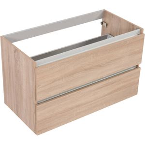 Saqu Gaia ondiepe onderkast 100x39,5 cm Bardolino eiken