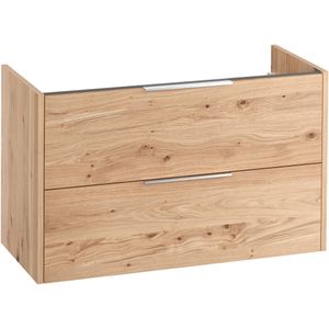 Saqu Lima Wastafelonderkast excl. greep 100x45x60 cm Naturel Eiken