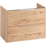 Saqu Lima Wastafelonderkast excl. greep 80x45x60 cm Naturel Eiken