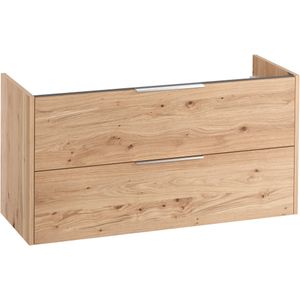 Saqu Lima Wastafelonderkast excl. greep 120x45x60 cm Naturel Eiken