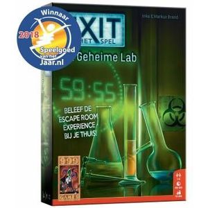 EXIT: Het Geheime Lab - Uitdagend coöperatief escape room-spel | Leeftijd 12+ | 1-4 spelers