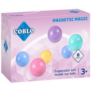 Coblo Knikkerbaan Ballen Pastel Magnetisch Bouwspeelgoed, 6dlg.