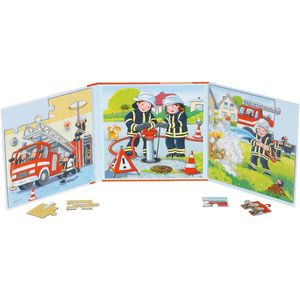 Goki Magnetisch Legpuzzelboek Brandweer, 40st.