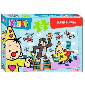 Bumba Puzzel - 9 stukjes - Super Bumba (Thema: Superheld)