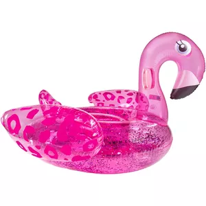 Opblaasbare Flamingo – 55 Cm Felroze PVC Waterspeelgoed Voor Zwembad, Strand En Tuinfeest, Snel Op Te Blazen En Lichtgewicht