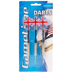 Gametime Brass Plated Metalen Dartpijlen 18g, 3st.