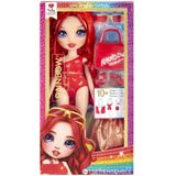 Rainbow High Swim & Style-modepop - 28 cm - Ruby (rood)