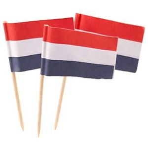 Cocktailprikkers Nederlandse Vlag, 50st.