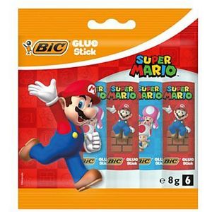 BIC Super Mario Lijmstiften, 6st.