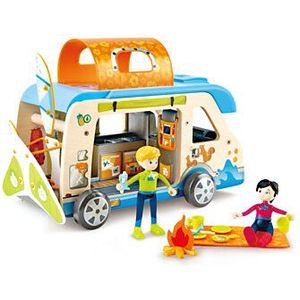 Hape Houten Avonturenbus Poppenhuis