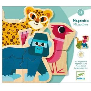 Djeco Magnetische Dieren Puzzels Hout