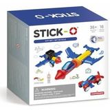 Stick-O City Voertuigenset - Magnetisch Speelgoed - 20 Modellen - Magneten Speelgoed - Baby Blokken