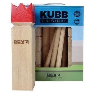 Bex Sport Original Kubb Rode Koning - Rubberhout