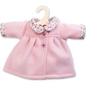 Heless Poppenkleertjes Mantel met kraag 28-35 cm - Roze