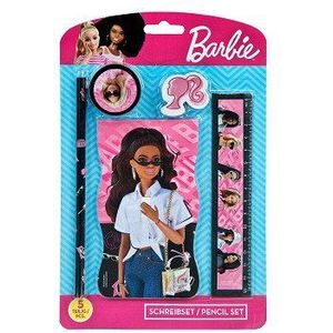 Schrijfset Barbie, 5dlg.
