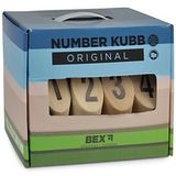 Number Kubb Original Rubber Hout - Het familiespel uit Zweden | Voor buiten | Inclusief draagtas