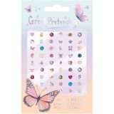 Nagelstickers Vlinder - 50st.
