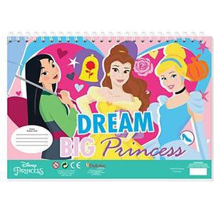 Disney Prinses Kleurplaten met Stencil en Stickervel