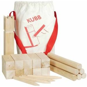 Goki Kubb Vikings Game - Small Size in a Cotton Bag | Geschikt voor kinderen vanaf 5 jaar | Speel met 2-6 spelers