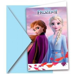 Disney Frozen 2 Uitnodigingen, 6st.