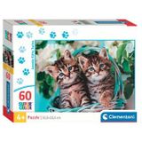 Clementoni Legpuzzel Super Color Lovely Kitty Twins, 60st.