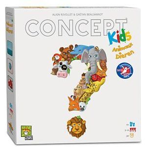 Concept Kids Dieren NL - FR: Leer spelenderwijs dieren raden! Geschikt voor 4+ jaar, coöperatief spel voor 2-12 spelers.