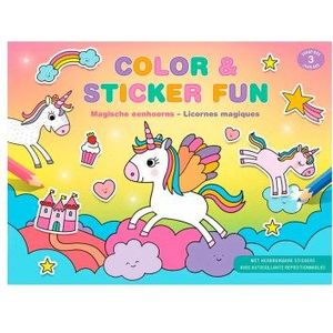 Color & Sticker Fun Magische Eenhoorns