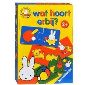 Puzzel Nijntje Wat Hoort Erbij (12 stukjes, educatief)