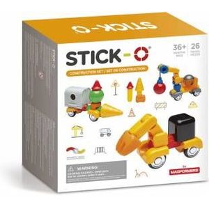 Stick-O Constructieset - Magnetisch Speelgoed - 32 Modellen - Magneten Speelgoed - Baby Blokken