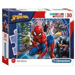 SuperColor Spiderman Puzzel (30 Stukjes) - Kleurrijk en Boeiend