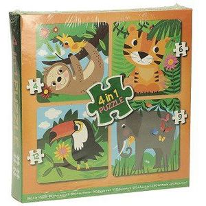 4in1 Puzzel Jungle Dieren