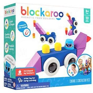 Blockaroo Magnetische Foam Blokken - Voertuigen, 13dlg.