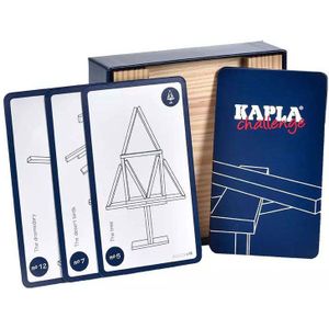 KAPLA Challenge Engels 12 Challenge-kaarten, 16 Blanke Plankjes