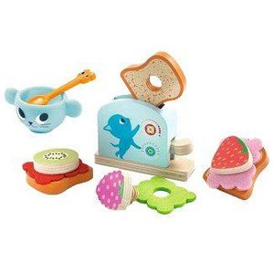 Djeco Kitten Ontbijt Houten Speeleten Set, 12dlg.