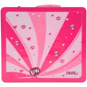Create It! - Make-Up Koffer - Roze - Inclusief Accessoires