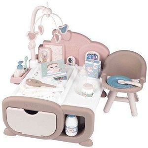 Smoby - Baby Nurse - Kinderkamer - Verzorgingstafel- Bed - Baby - Pop