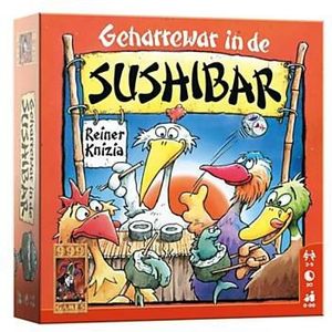 999 Games Geharrewar in de Sushibar - Dobbelspel | Geschikt voor 2-5 spelers vanaf 8 jaar