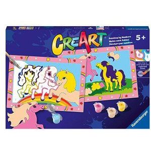 CreArt Schilderen op Nummer - Springende Pony's