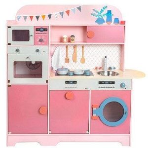 Small Foot - Houten Speelkeuken Gourmet Roze, 12dlg.