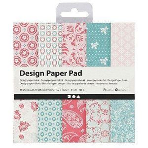 Design Papierblok Roze, 50 Vellen