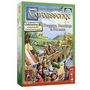 999 Games Carcassonne: Bruggen, Burchten en Bazaars - Bordspel - 7+ - Nieuwe versie - 2-5 spelers - 40 minuten speeltijd