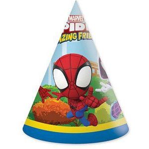 Papieren Hoedjes FSC Spidey, 6st.