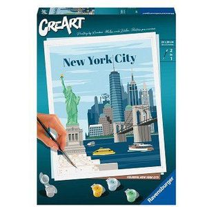 CreArt Schilderen op Nummer - Kleurrijk New York