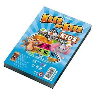 999 Games - Scoreblokken Keer op Keer Kids: Twee stuks - Gezelschapsspel voor alle leeftijden en aantal spelers