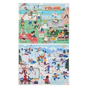 Rolf - Houten Legpuzzel Serie Olympische Spelen, Set van 2