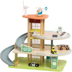 Classic World Houten Duurzame Garage met Accessoires, 19dlg.