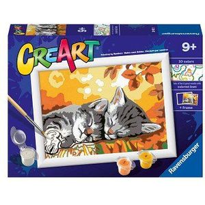 CreArt Schilderen op Nummer - Herfst Katjes