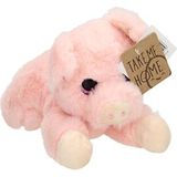 Take Me Home Knuffel Varken Liggend 20 Cm Pluche Roze