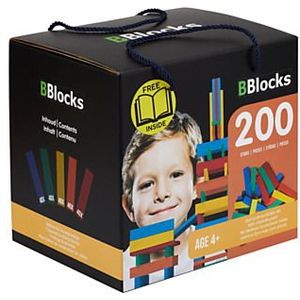 BBlocks Houten Plankjes 200 Stuks Multi Color